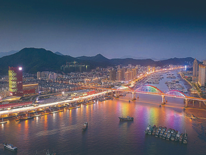 舟山沈家门渔港小镇