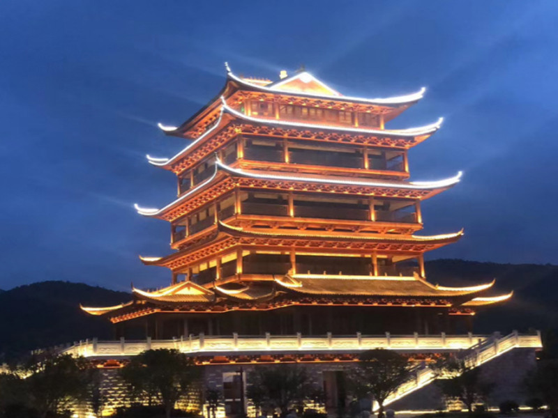 红河州60年年庆亮化工程2