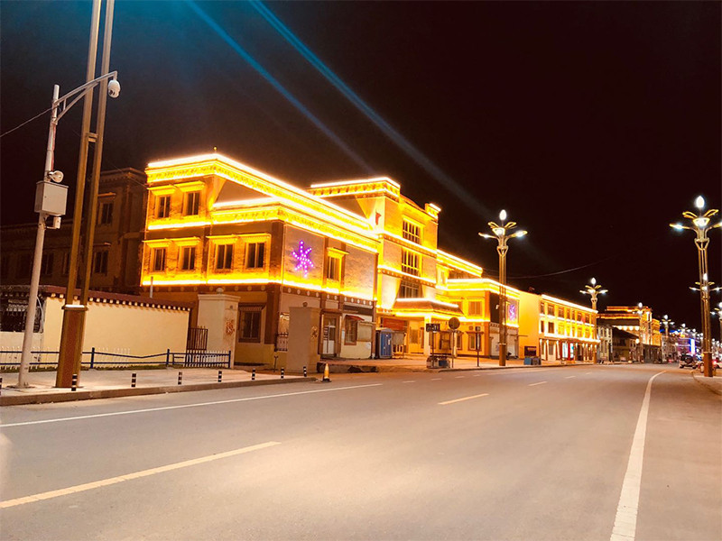 若尔盖城市夜景工程